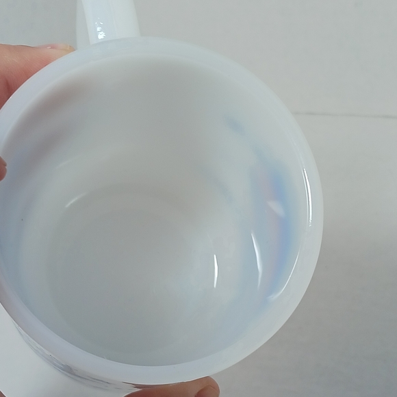 Vintage Milk Glass Bicentennial Coffee Mug USA 1776 1976 Glasbake America - Picture 5 of 7